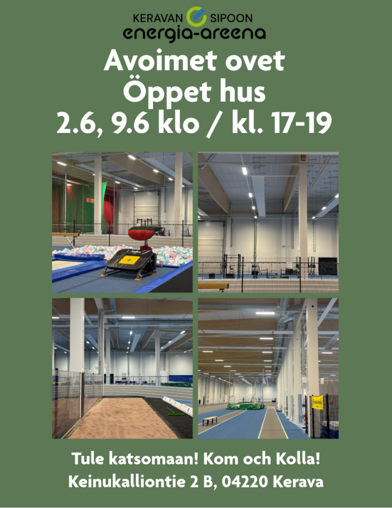 Öppet hus 2.6 och 9.6 kl. 17–19, fritt inträde!