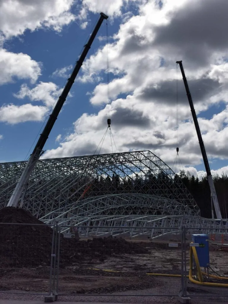 Kerava-Sipoo Liikuntahallit, hallin rakentamista